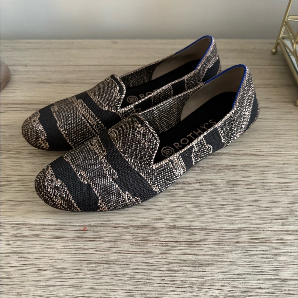 Rothy’s Loafers Golden Shimmer Size 9.5
